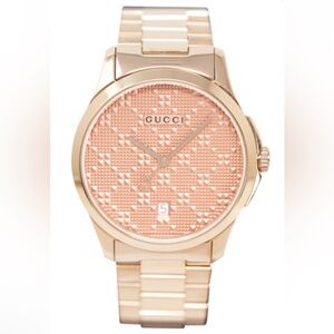 🆕Gucci Women's G-Timeless Rose Gold Watch
